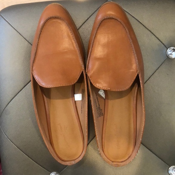 Brown faux leather mules/loafers - Picture 3 of 3